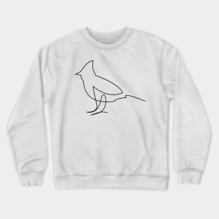 Fella - single line bird art Crewneck Sweatshirt